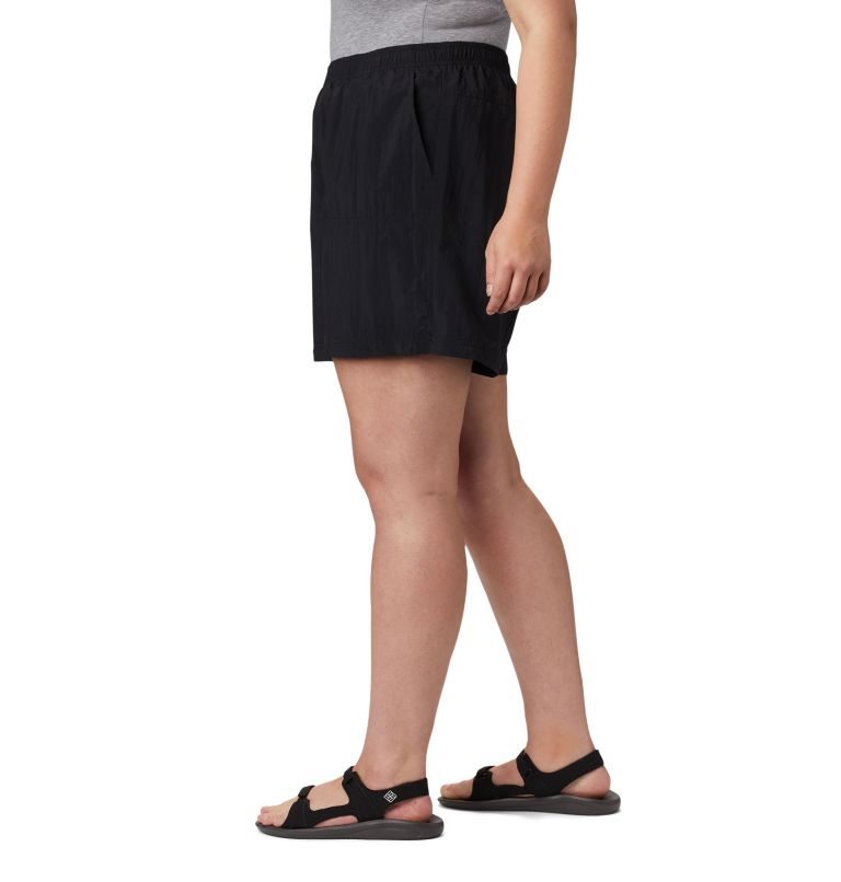 Women's Columbia Sandy River Shorts Black | Plus Size CA-F5641